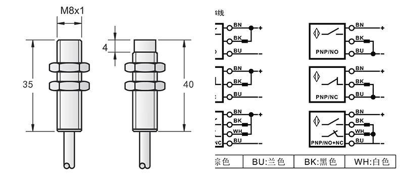 M8防爆型電感式接近開(kāi)關(guān)